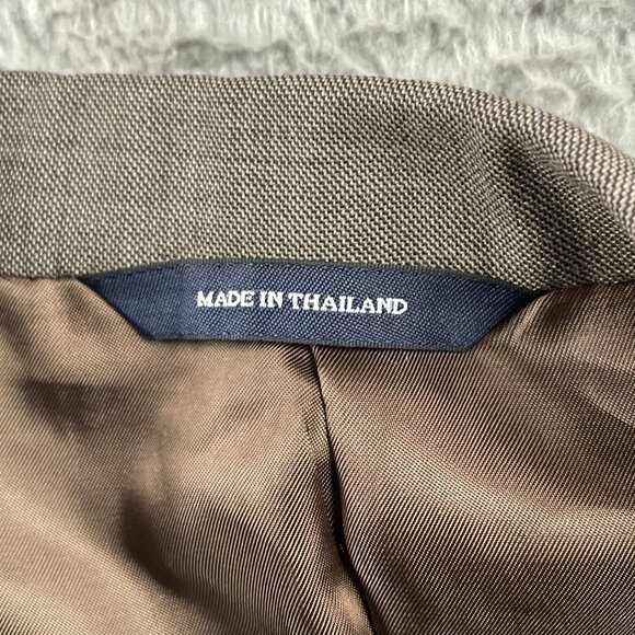 Brooks Brothers Suit Mens 40S (READ) Light Brown 100% Wool Formal Wedding - Picture 14 of 16